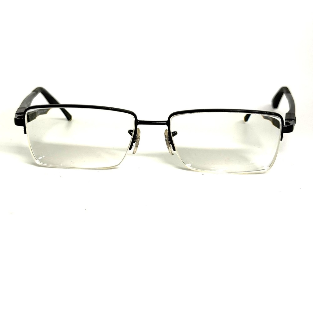 Ray-Ban RB 6263 2509 Matte Black Semi-Rimless Rectangular Eyeglasses 54-17-145